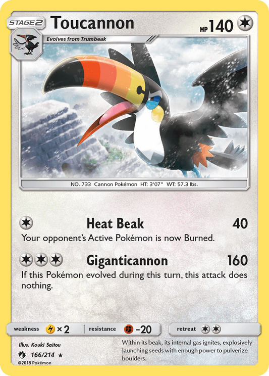 SM Lost Thunder  166/214  Toucannon