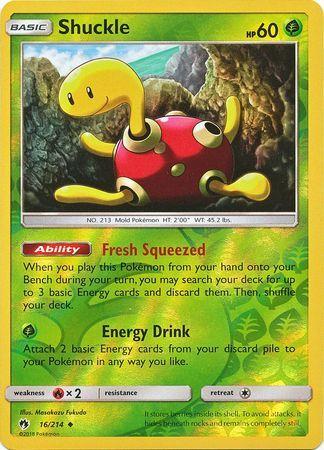 SM Lost Thunder  016/214  Shuckle Reverse Holo
