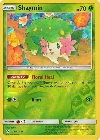 SM Lost Thunder  033/214  Shaymin Reverse Holo