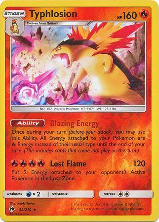 SM Lost Thunder  042/214  Typhlosion Reverse Holo