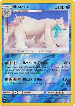 SM Lost Thunder  062/214  Beartic Reverse Holo
