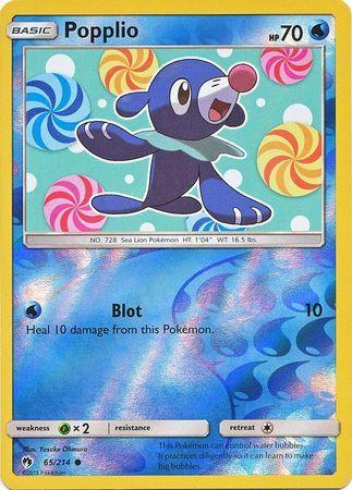 SM Lost Thunder  065/214  Popplio Reverse Holo