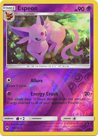 SM Lost Thunder  089/214  Espeon Reverse Holo