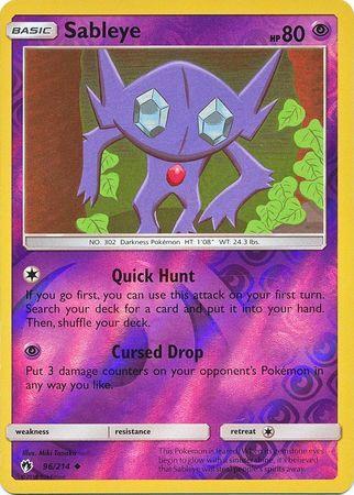 SM Lost Thunder  096/214  Sableye Reverse Holo