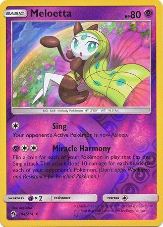 SM Lost Thunder  104/214  Meloetta Reverse Holo