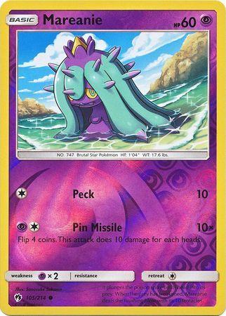 SM Lost Thunder  105/214  Mareanie Reverse Holo