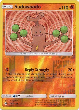 SM Lost Thunder  110/214  Sudowoodo Reverse Holo