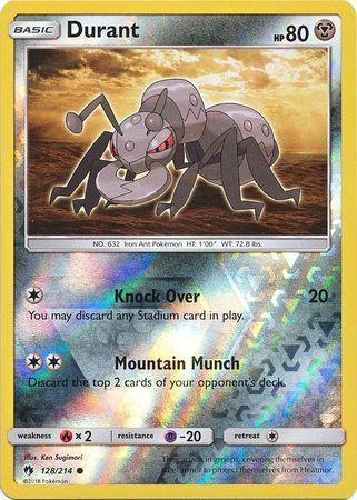 SM Lost Thunder  128/214  Durant Reverse Holo