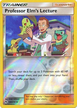 SM Lost Thunder  188/214  Professor Elm's Lecture Reverse Holo