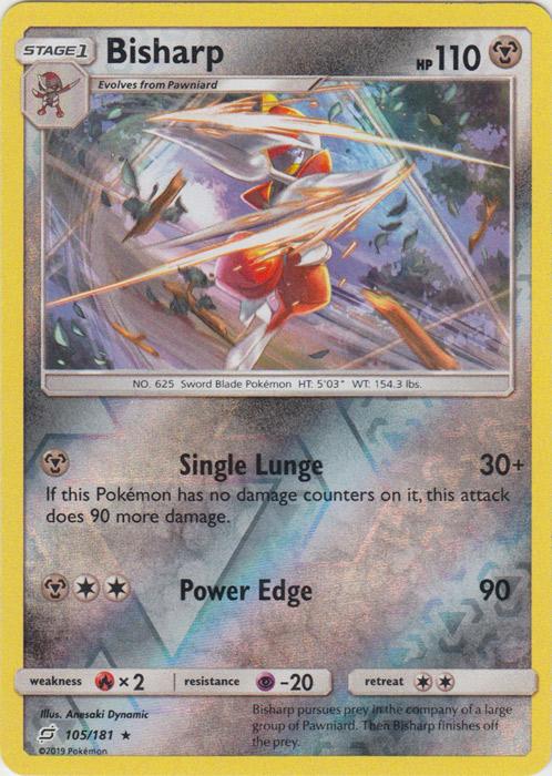 SM Team Up 105/181 Bisharp Reverse Holo