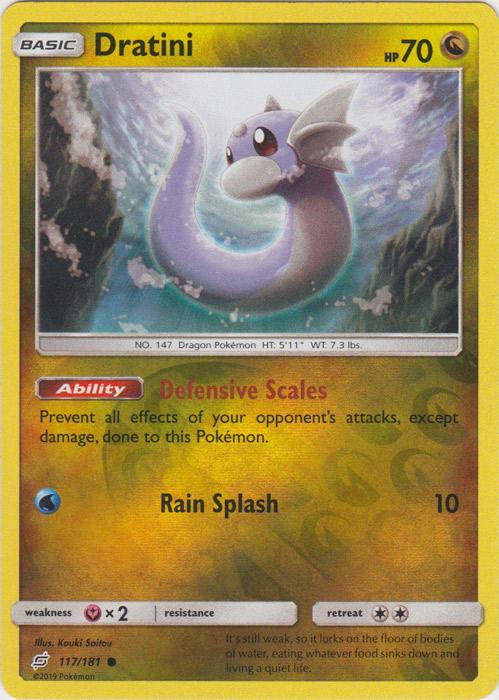 SM Team Up 117/181 Dratini Reverse Holo