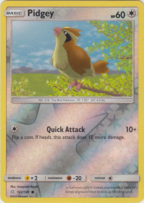 SM Team Up 122/181 Pidgey Reverse Holo