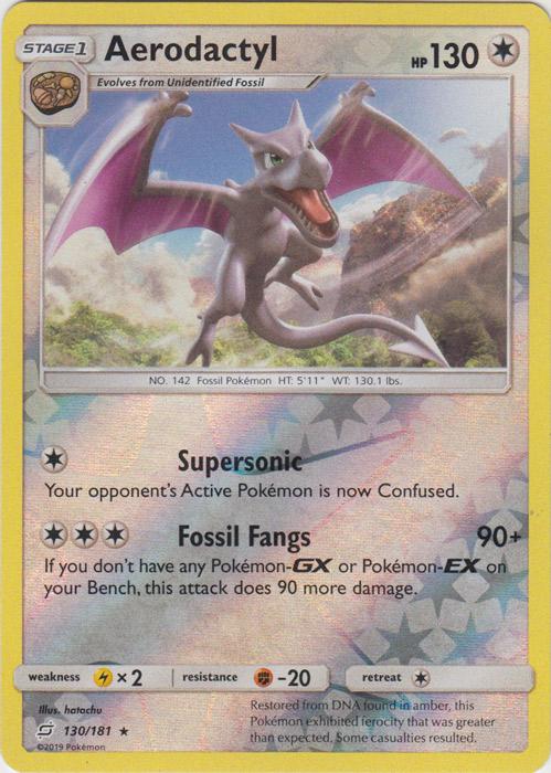 SM Team Up 130/181 Aerodactyl Reverse Holo