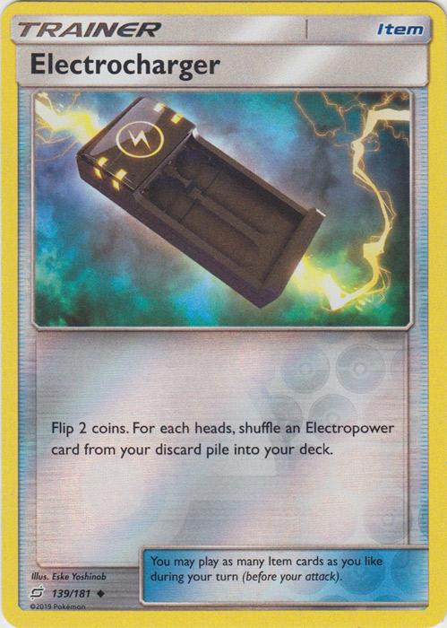 SM Team Up 139/181 Electrocharger Reverse Holo