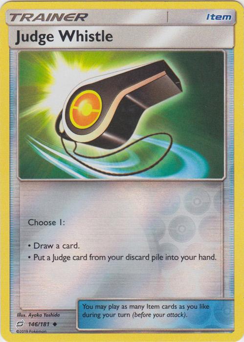 SM Team Up 146/181 Judge Whistle Reverse Holo