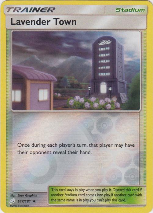 SM Team Up 147/181 Lavender Town Reverse Holo