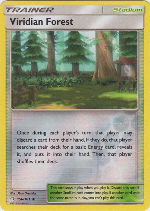 SM Team Up 156/181 Viridian Forest Reverse Holo