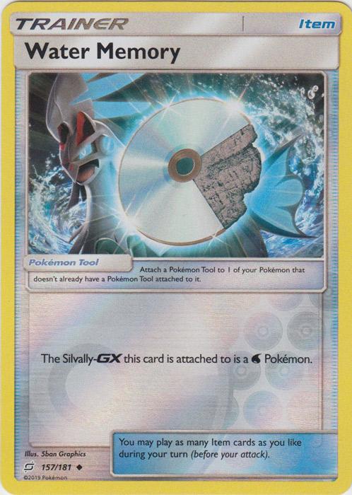 SM Team Up 157/181 Water Memory Reverse Holo