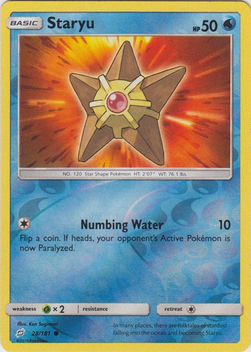 SM Team Up 028/181 Staryu Reverse Holo