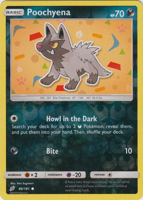 SM Team Up 086/181 Poochyena Reverse Holo