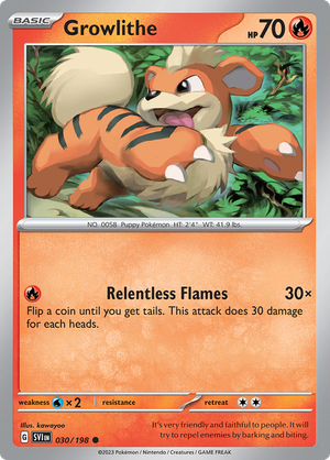 SV Scarlet & Violet 030/198 Growlithe