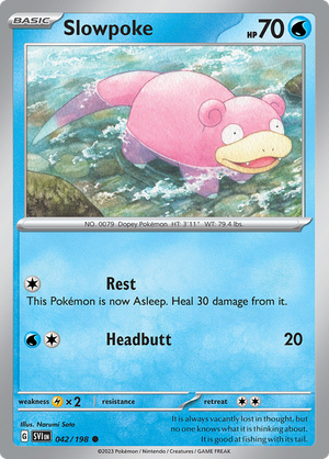 SV Scarlet & Violet 042/198 Slowpoke Reverse Holo