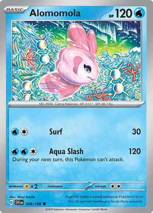 SV Scarlet & Violet 048/198 Alomomola Reverse Holo