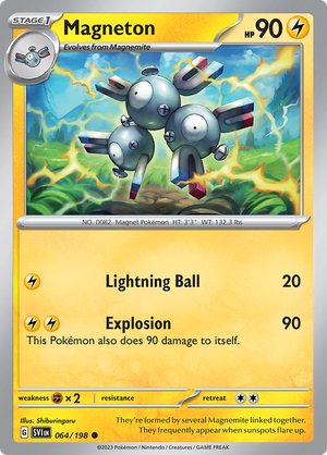 SV Scarlet & Violet 064/198 Magneton Reverse Holo