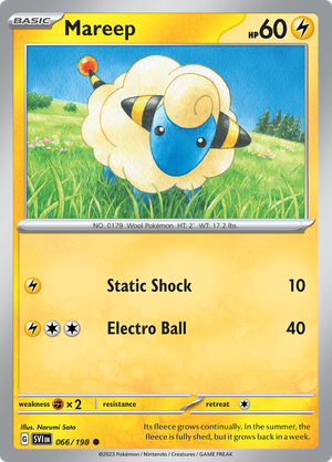 SV Scarlet & Violet 066/198 Mareep Reverse Holo