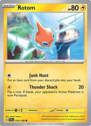 SV Scarlet & Violet 070/198 Rotom Reverse Holo