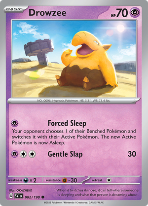 SV Scarlet & Violet 082/198 Drowzee Reverse Holo