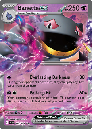 SV Scarlet & Violet 088/198 Banette ex