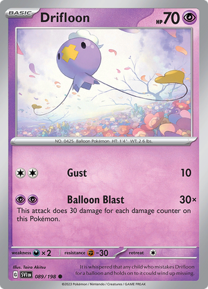 SV Scarlet & Violet 089/198 Drifloon Reverse Holo