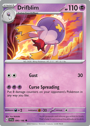 SV Scarlet & Violet 090/198 Drifblim Reverse Holo