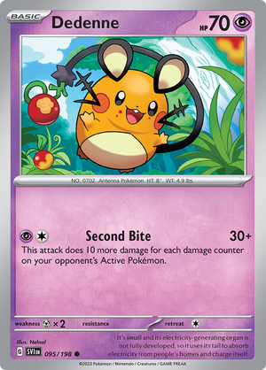 SV Scarlet & Violet 095/198 Dedenne Reverse Holo