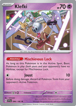 SV Scarlet & Violet 096/198 Klefki Holo Rare