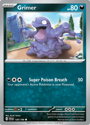 SV Scarlet & Violet 126/198 Grimer