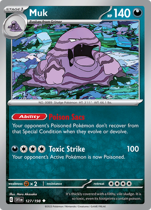 SV Scarlet & Violet 127/198 Muk Reverse Holo