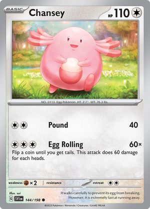 SV Scarlet & Violet 144/198 Chansey Reverse Holo