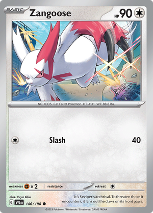 SV Scarlet & Violet 146/198 Zangoose Reverse Holo