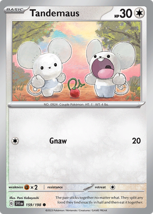 SV Scarlet & Violet 159/198 Tandemaus Reverse Holo