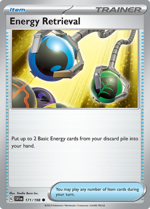 SV Scarlet & Violet 171/198 Energy Retrieval Reverse Holo