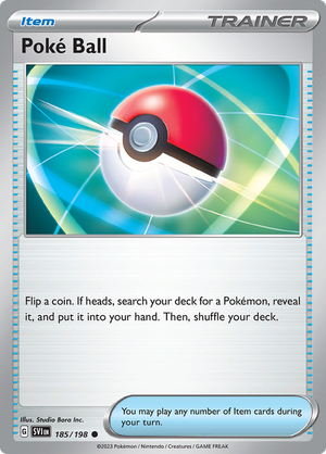 SV Scarlet & Violet 185/198 Poke Ball Reverse Holo