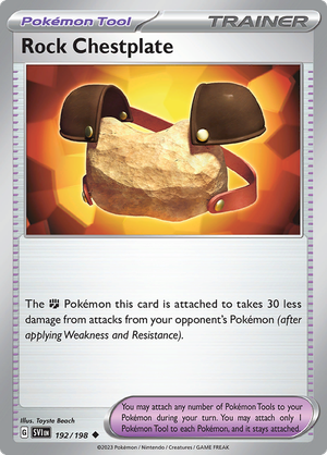 SV Scarlet & Violet 192/198 Rock Chestplate Reverse Holo