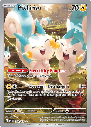 SV Scarlet & Violet 208/198 Pachirisu Illustration Rare