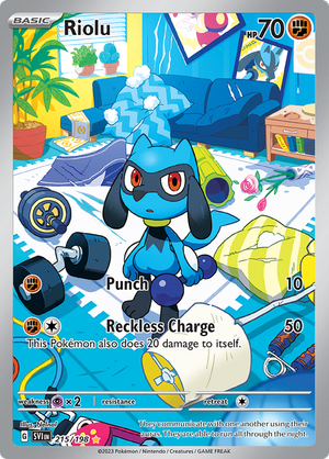 SV Scarlet & Violet 215/198 Riolu Illustration Rare