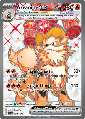 SV Scarlet & Violet 224/198 Arcanine ex Full Art