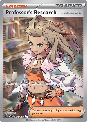 SV Scarlet & Violet 240/198 Professor's Research (Professor Sada) Full Art