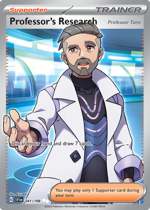 SV Scarlet & Violet 241/198 Professor's Research (Professor Turo) Full Art