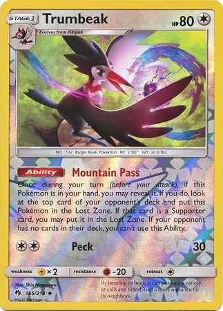 SM Lost Thunder  165/214  Trumbeak Reverse Holo